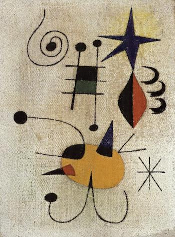 Femme, etoile, echelle de l'evasion by Joan Miró