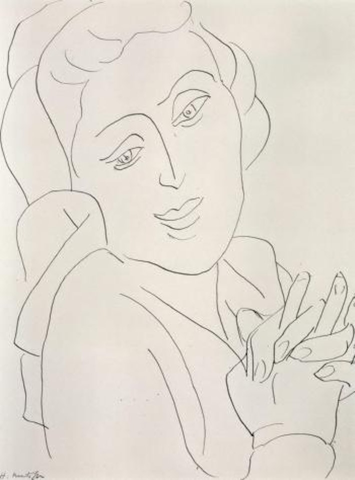 Femme aux mains agrafees by Henri Matisse