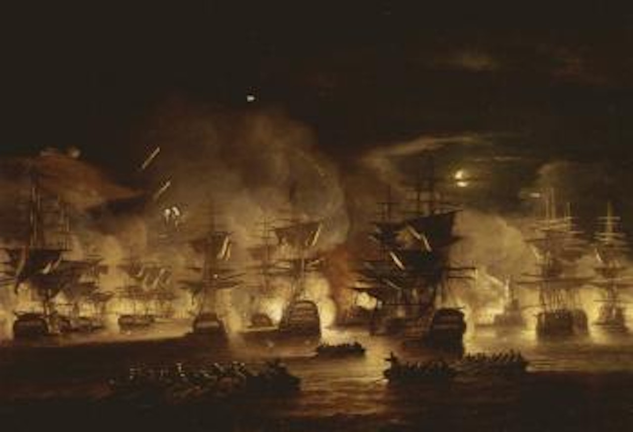 Bombardment of Algiers, 27 August 1816 by Thomas Luny