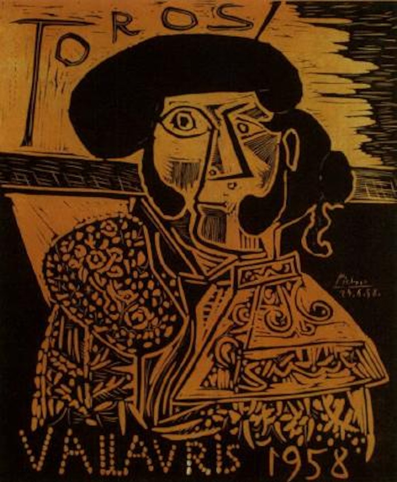 Affiche Toros Vallauris 1958 by Pablo Picasso