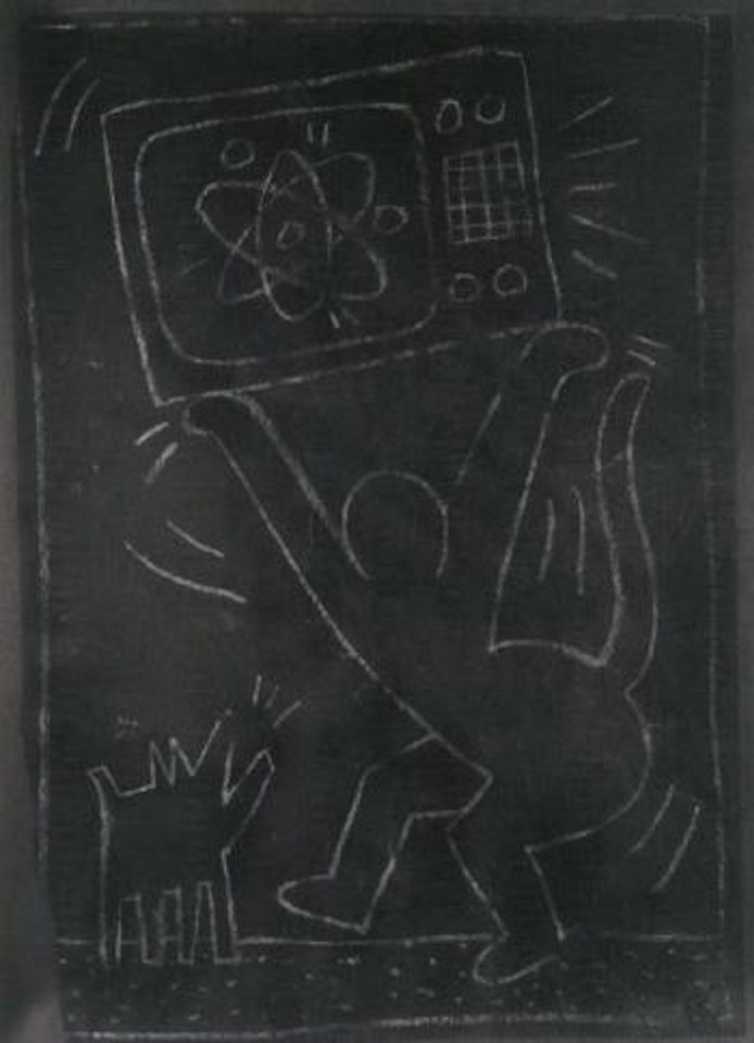 Subway drawing by Keith Haring