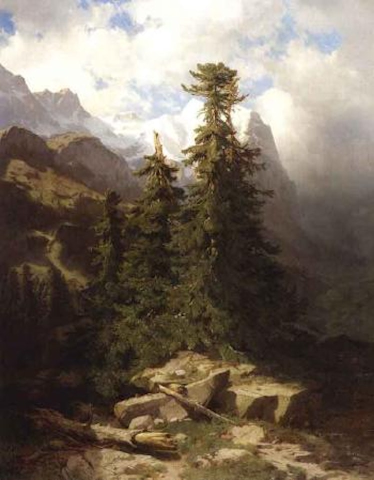 Wetterhorn by Alexandre Calame