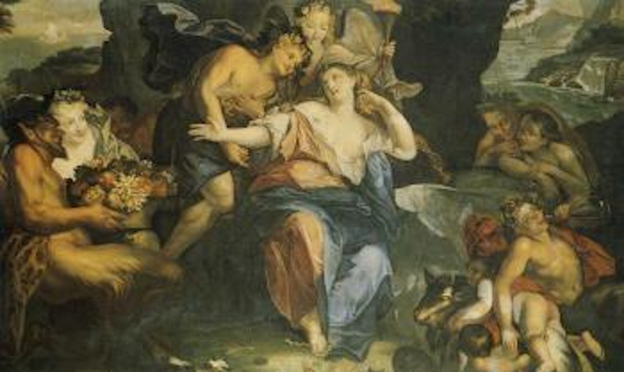 Bacchus and Arianna by Flemish School