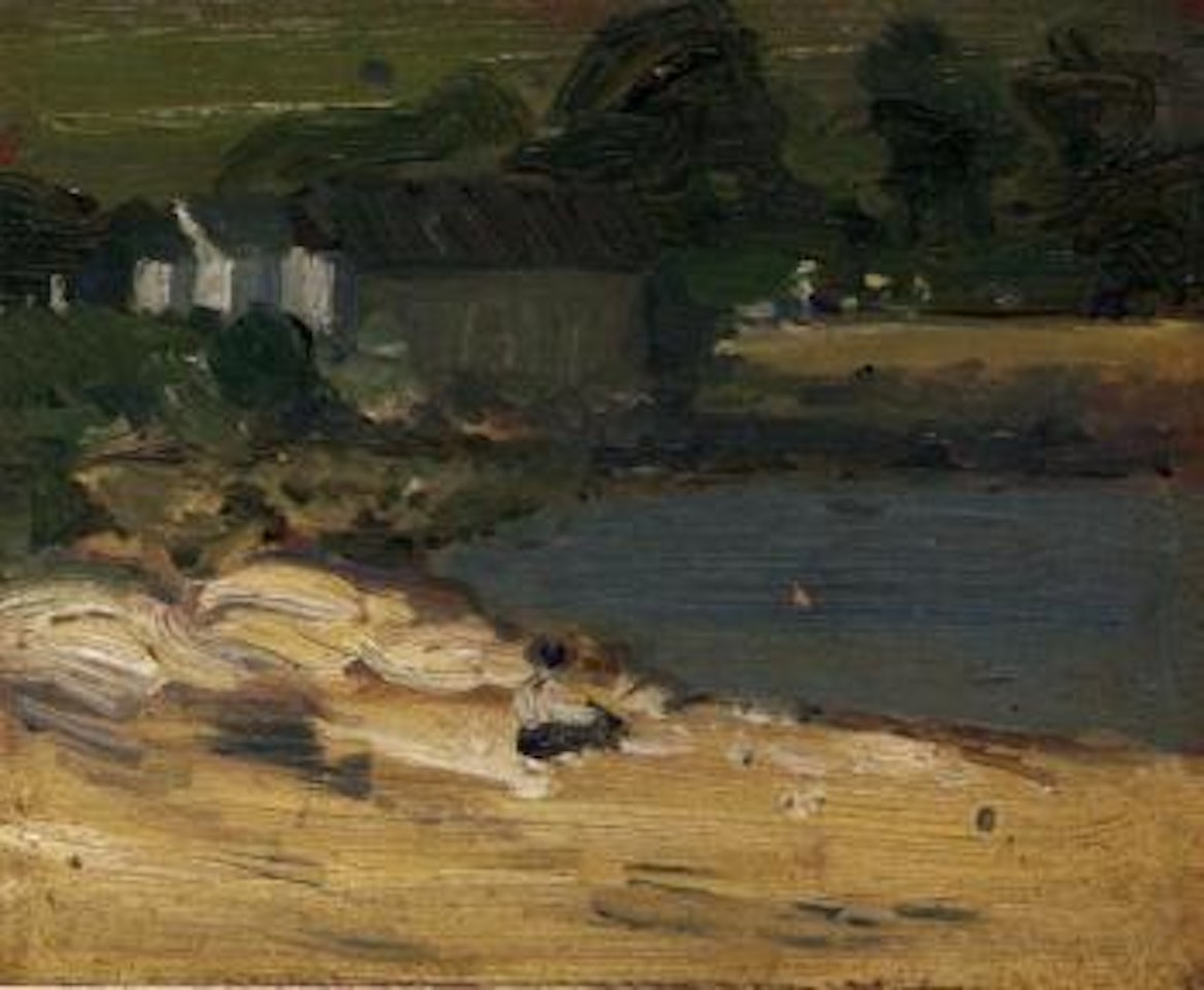 Figures by a loch by John Duncan Fergusson