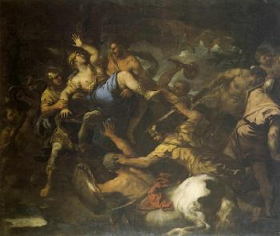 Centauruses fighting by Circle of Luca Giordano