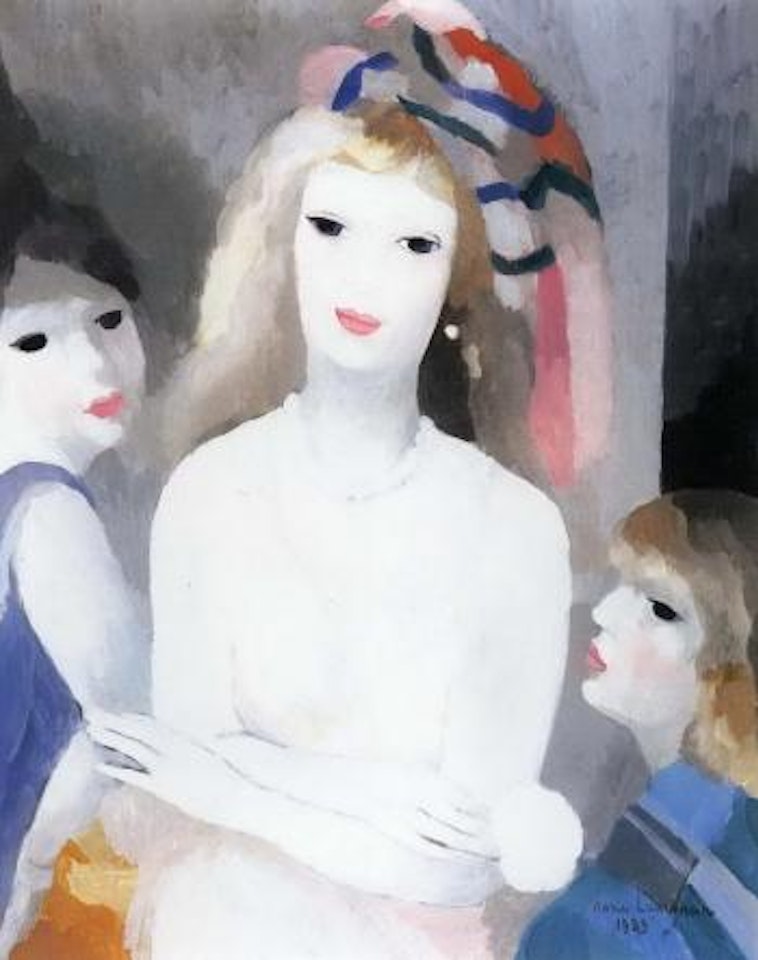 Trois jeunes filles by Marie Laurencin