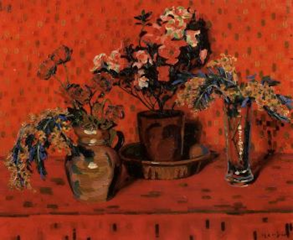 Nature morte aux azalees by Auguste Herbin