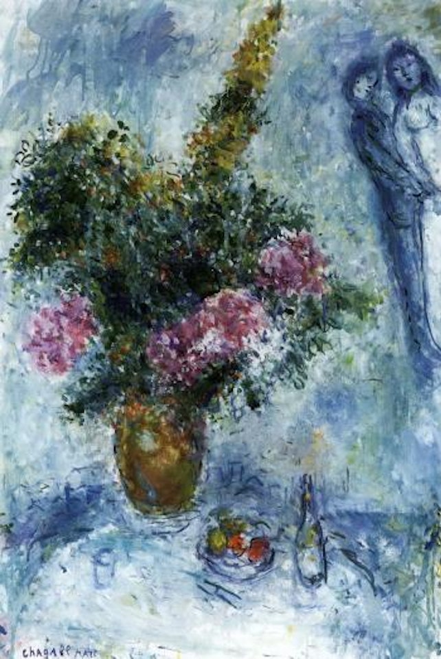 Le bouquet dans le ciel bleu by Marc Chagall