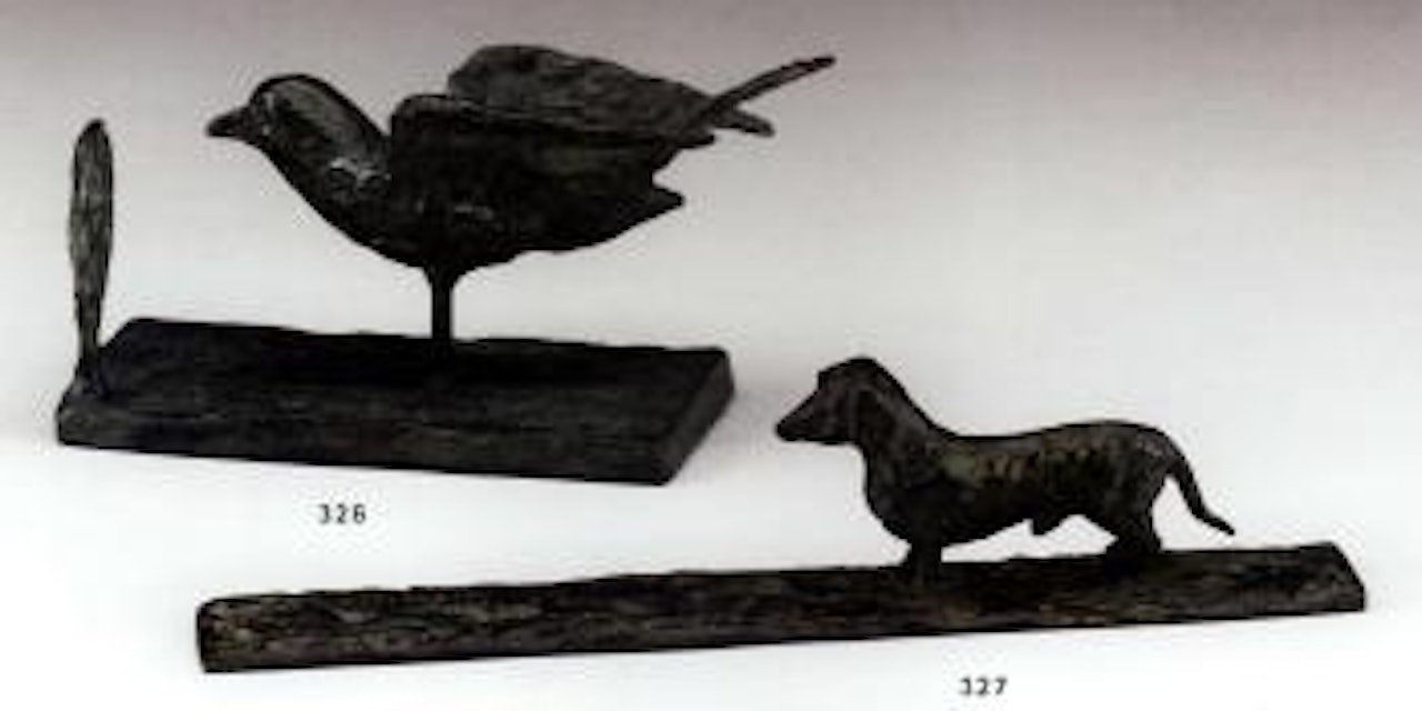 Basset sur terrasse by Diego Giacometti