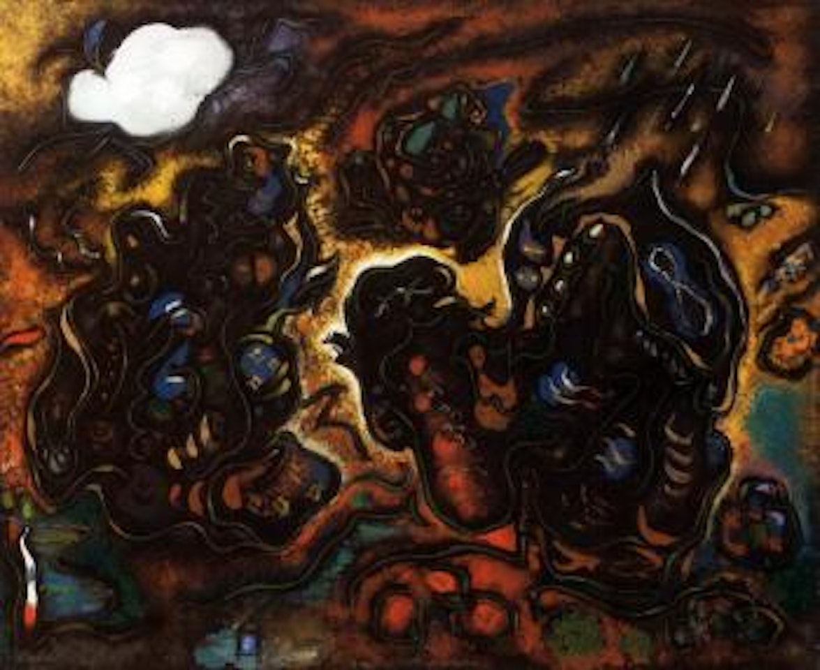 Les vieux souliers sous la pluie by André Masson