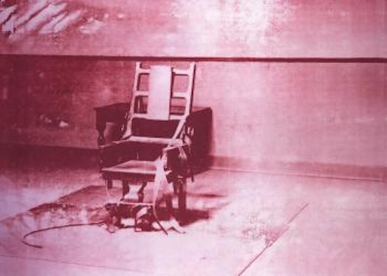 Big electric chair by Andy Warhol