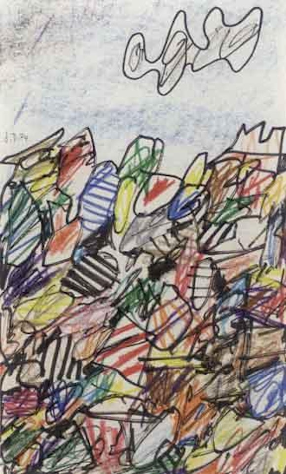 Paysage avec nuage by Jean Dubuffet