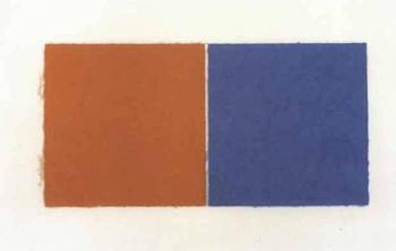 Untitled - red and blue squares by Ellsworth Kelly
