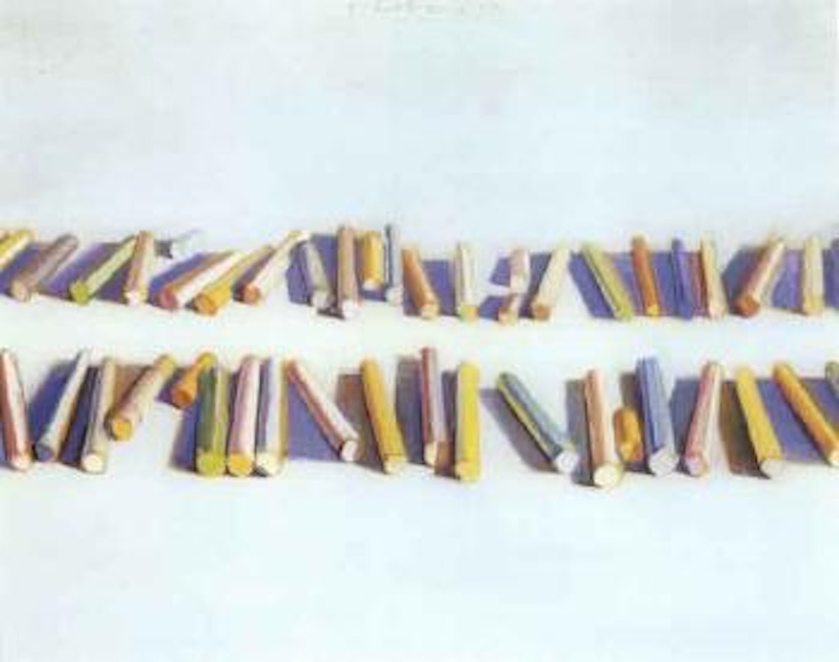 Pastel rows by Wayne Thiebaud