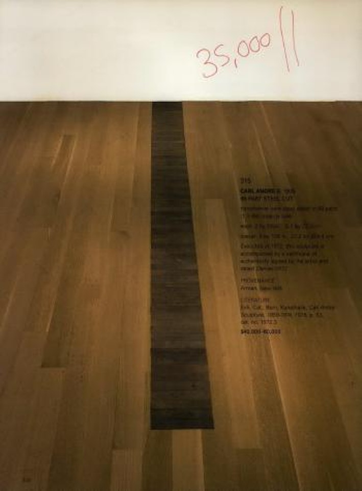 68 part steel cut by Carl Andre