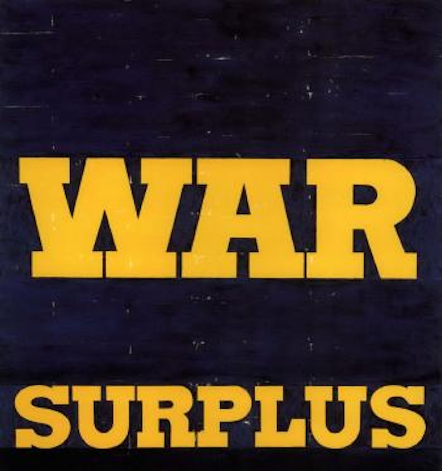 War surplus by Ed Ruscha