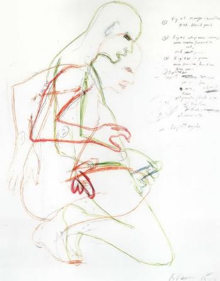 Masturbating man by Bruce Nauman