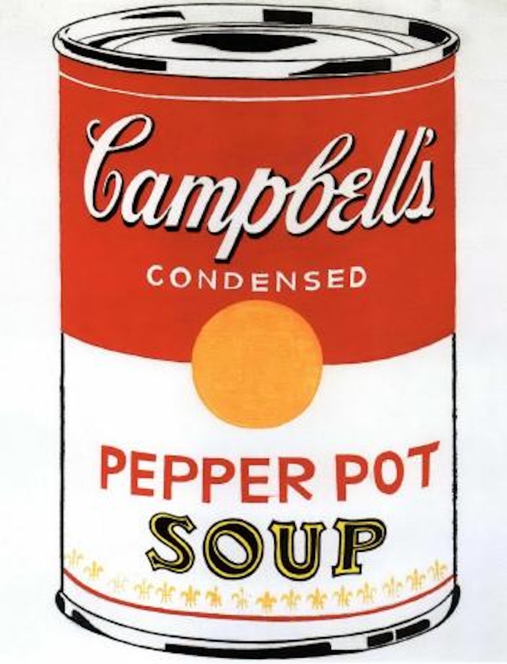 Campbell's soup can - pepper pot by Andy Warhol