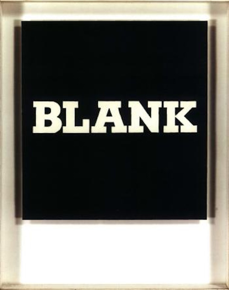 Blank by Ed Ruscha