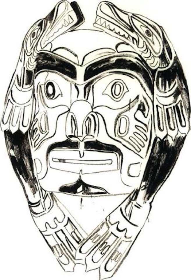 Northwest coast mask by Andy Warhol