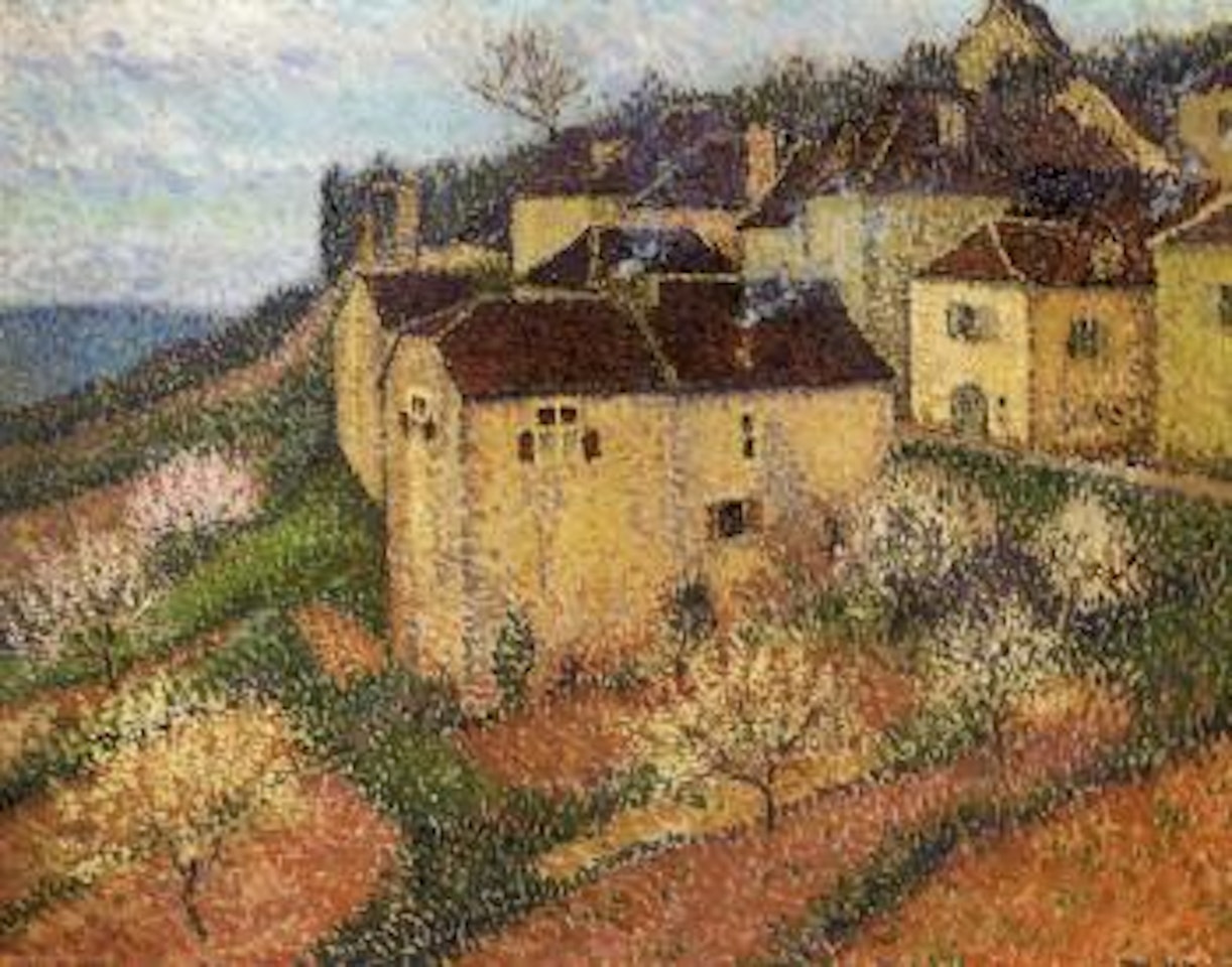 Groupe de maisons a Saint-Cirq-Lapopie by Henri Jean Guillaume Martin