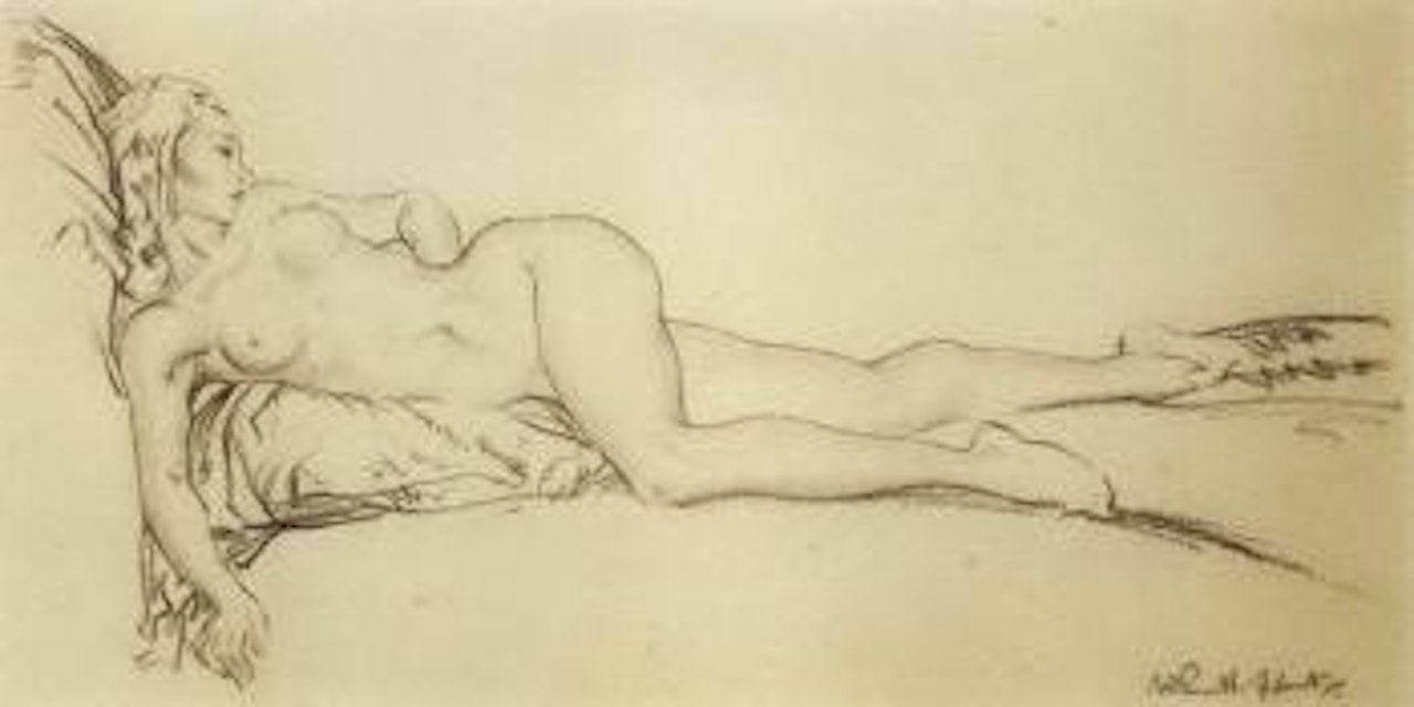 Reclining nude by William Russell Flint