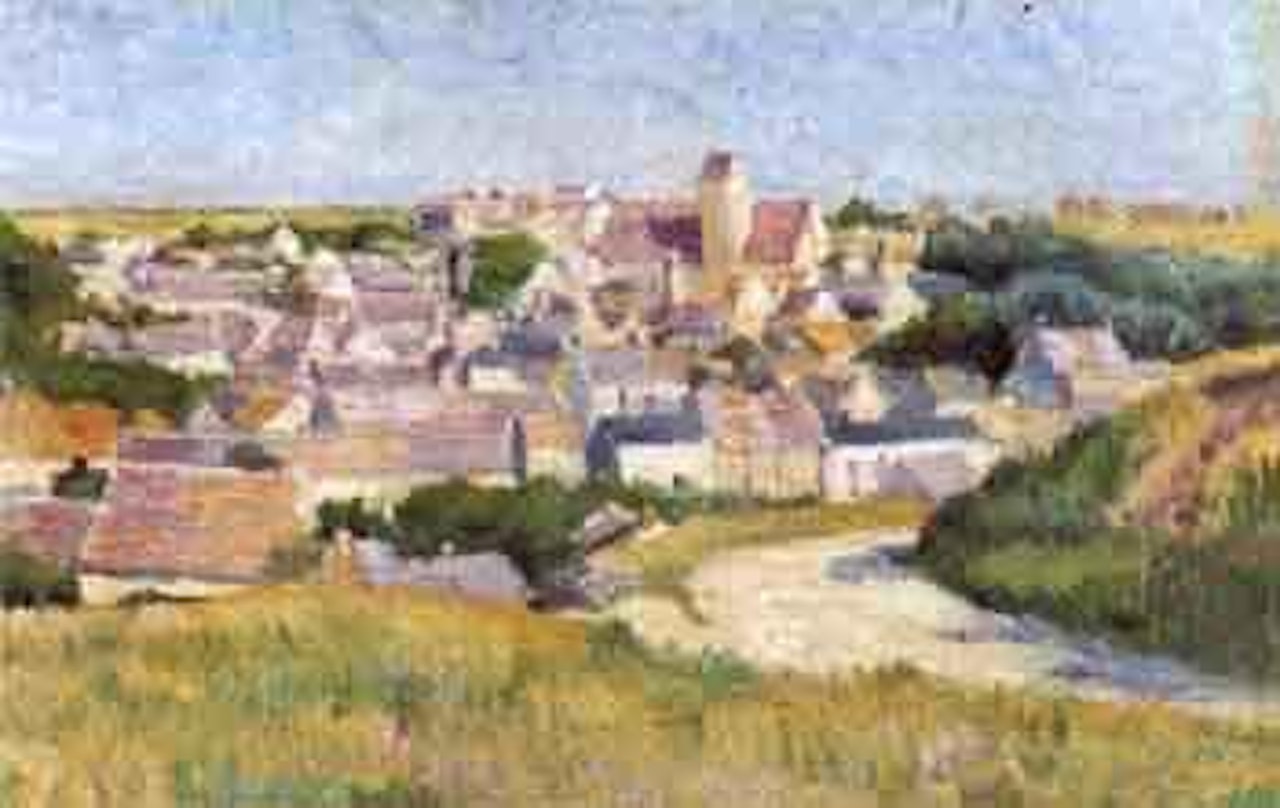 Village francais by Maximilien Luce