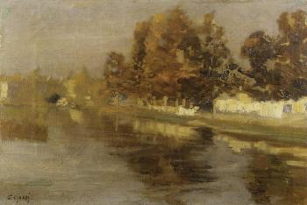 Linen in the sun by Guglielmo Ciardi