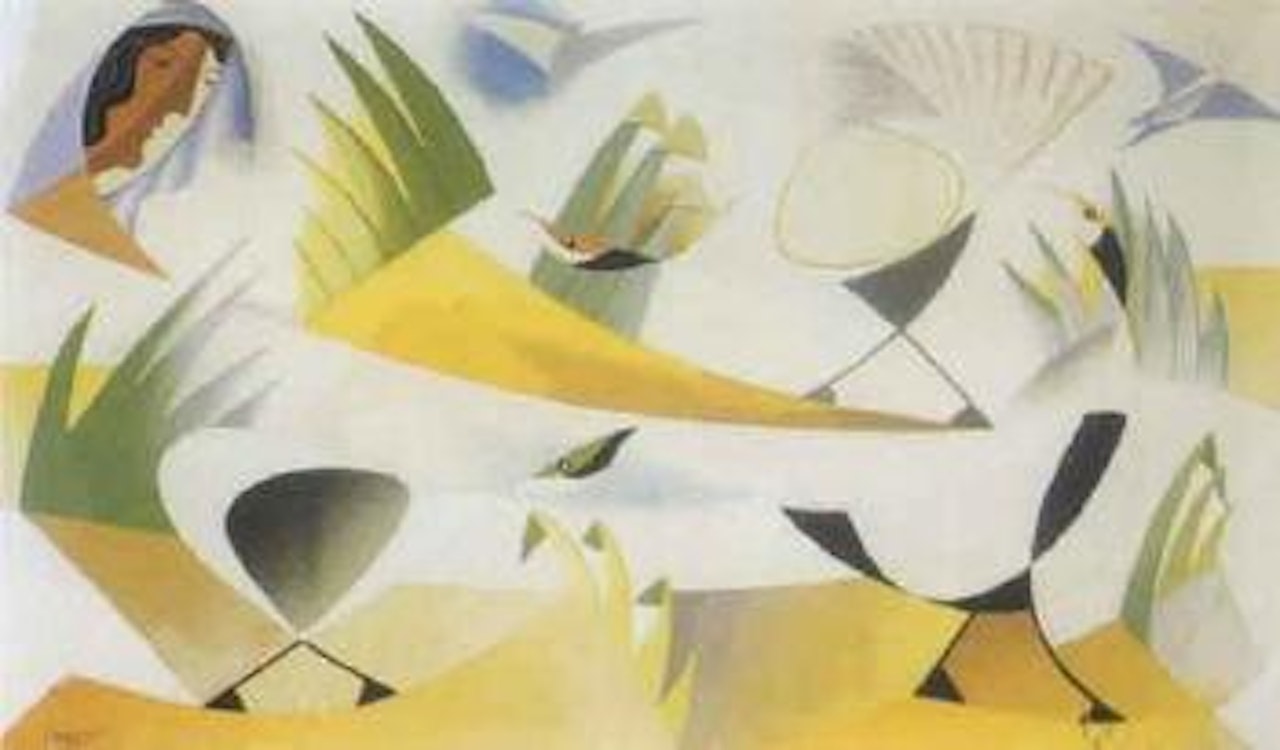 Femmes aux oiseaux by Leopold Survage