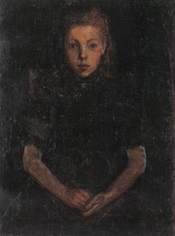 Portrait de fillette by Joseph Raphael