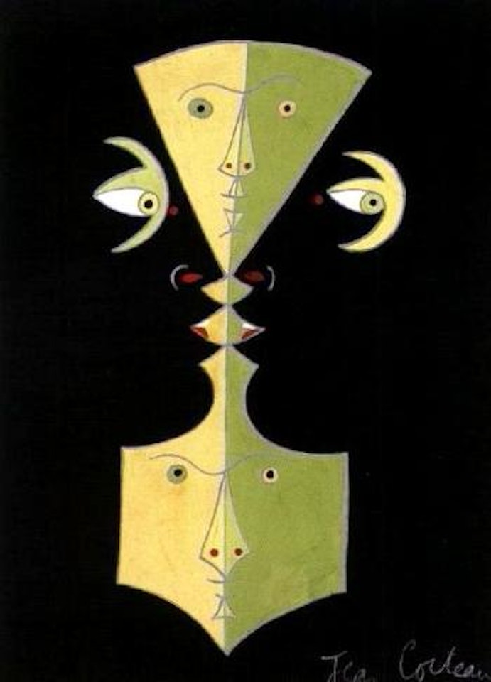 Profil pendentif by Jean Cocteau