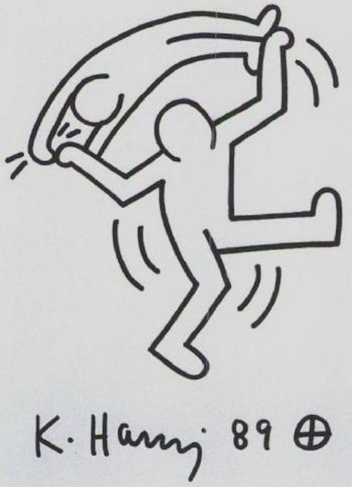 Jongle-two figures by Keith Haring