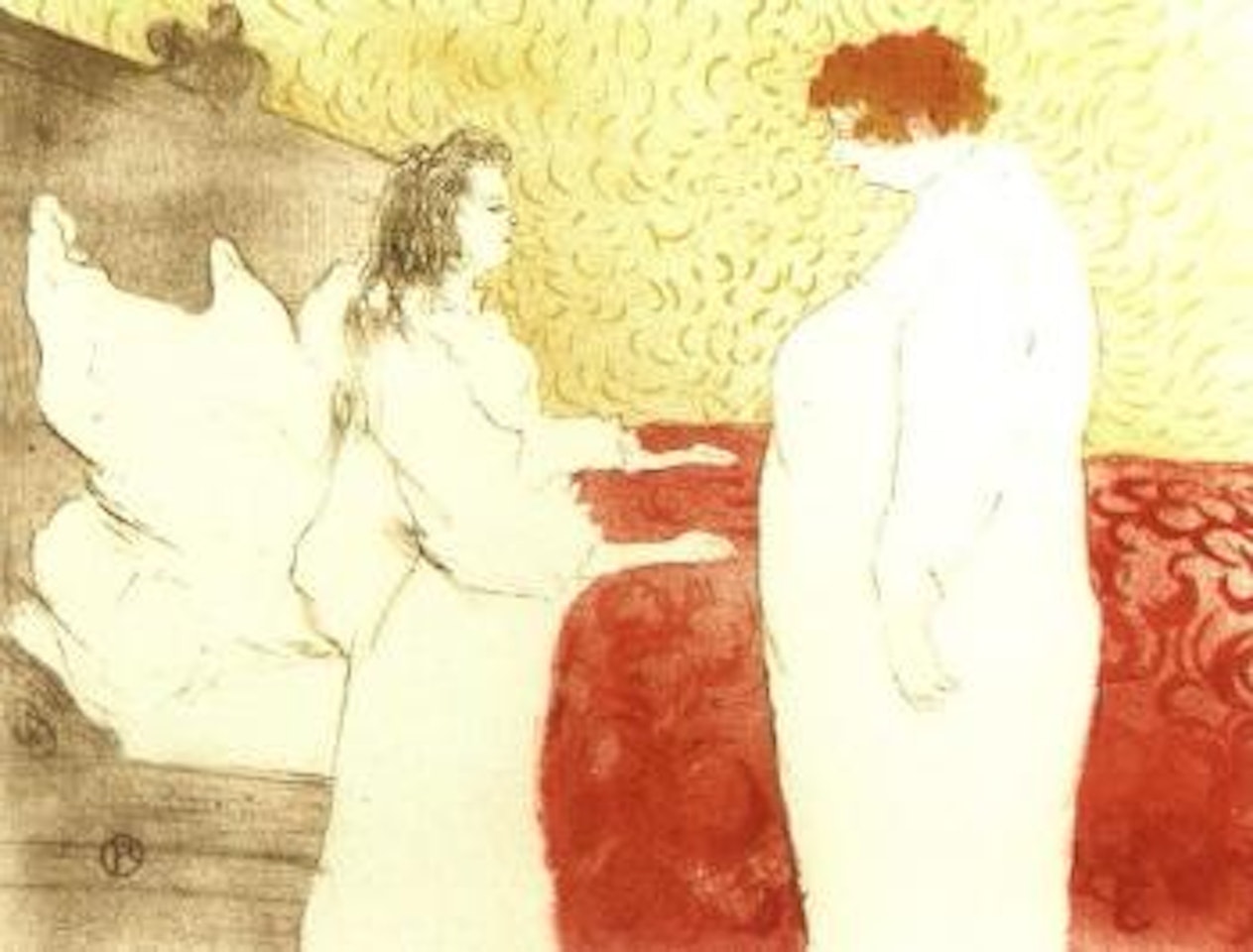 Femme au lit, profil, au petit lever, from Elles by Henri de Toulouse-Lautrec