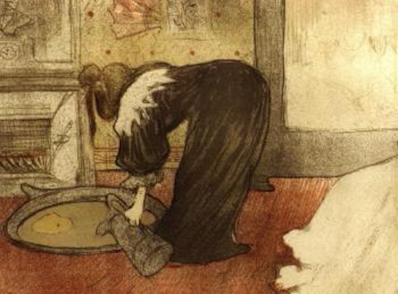 Femme au tub, le tub, from Elles by Henri de Toulouse-Lautrec