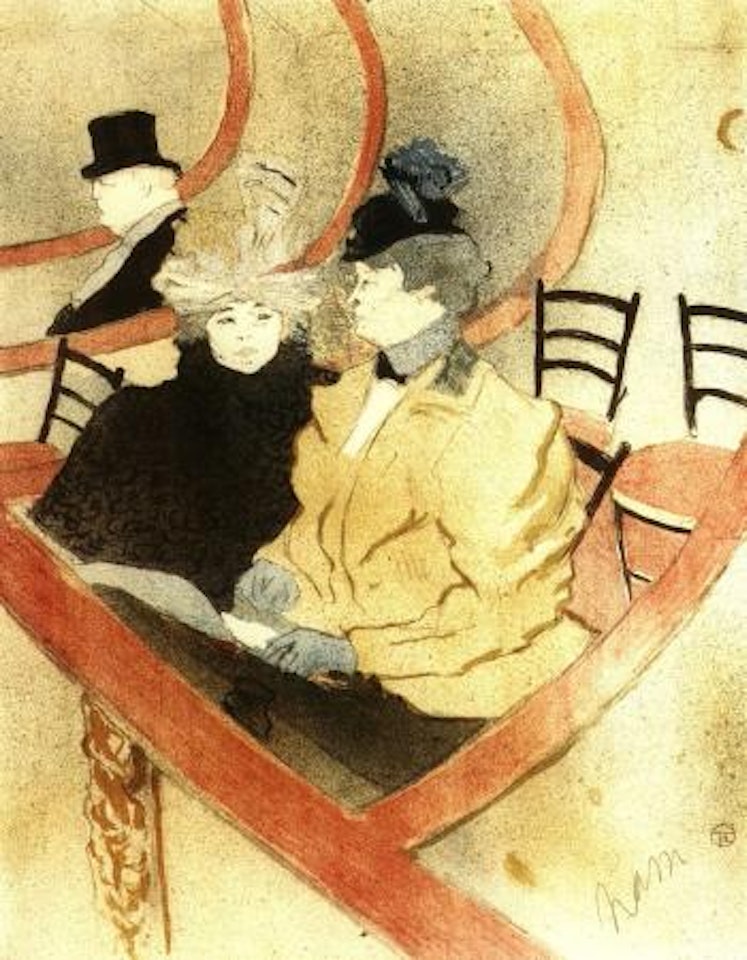 La grande loge by Henri de Toulouse-Lautrec