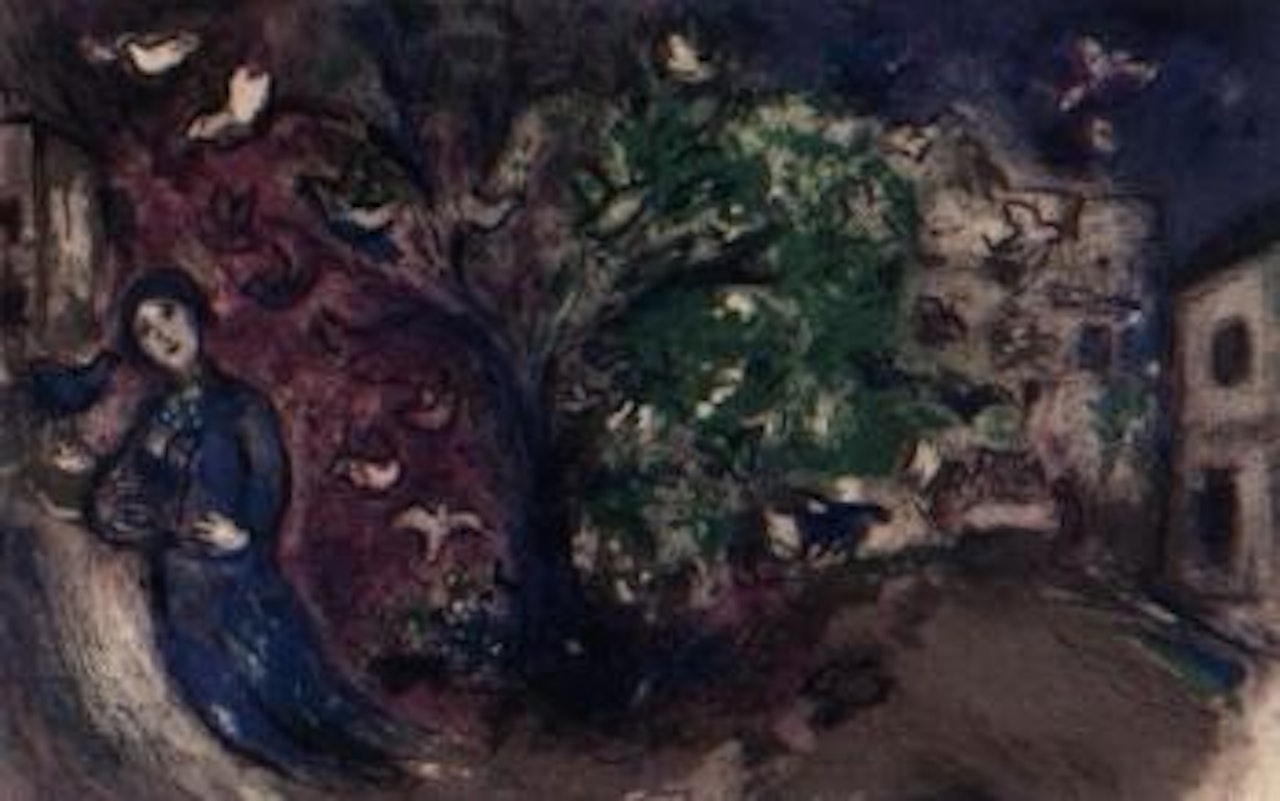 Bird chase by Marc Chagall