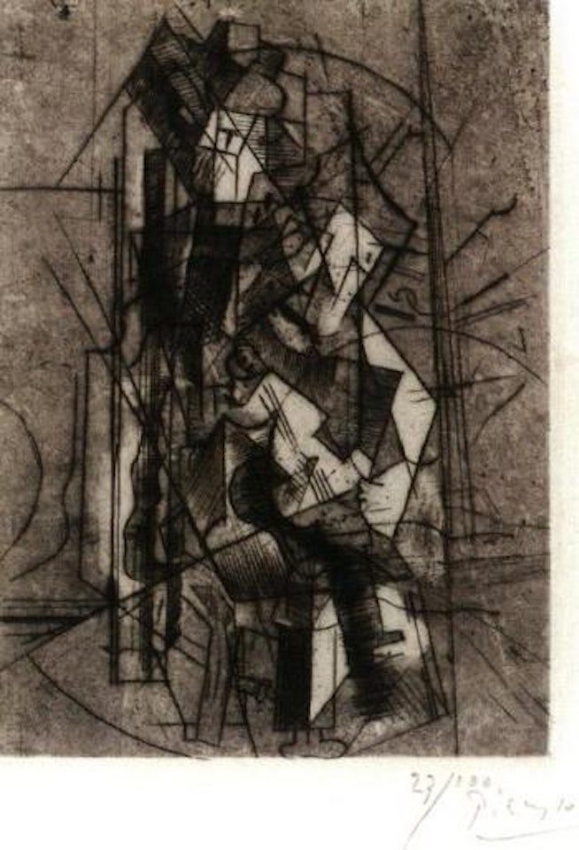 L'homme a la guitare by Pablo Picasso