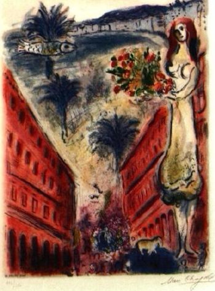 Avenue de la Victoire at Nice by Marc Chagall
