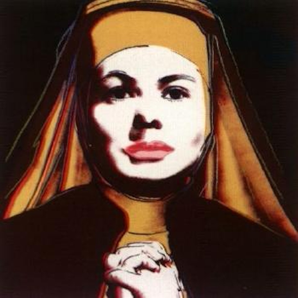 Ingrid Bergman as the nun by Andy Warhol