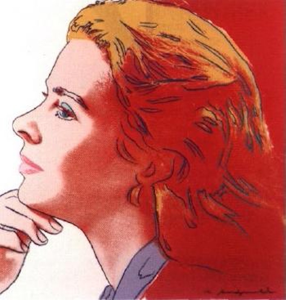 Ingrid Bergman as herself by Andy Warhol