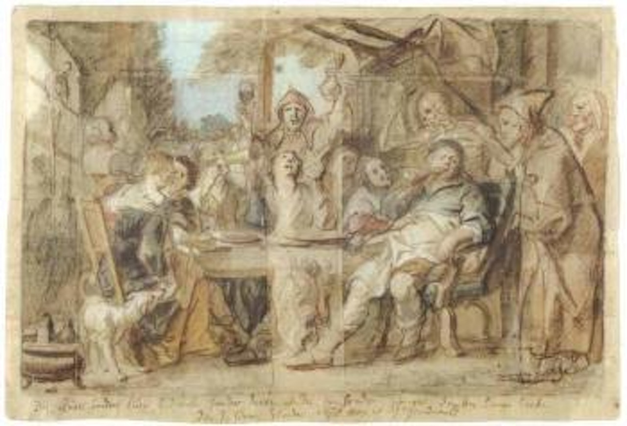 Merry company, allegory of integrity by Jacob Jordaens