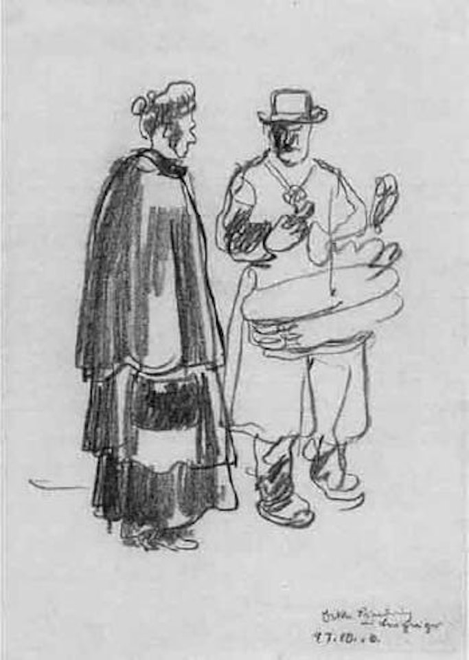 Berlin sausage seller by George Grosz