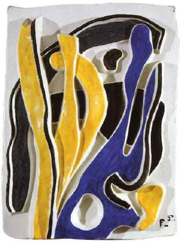 Les algues - bleu et jaune No 2 by Fernand Leger