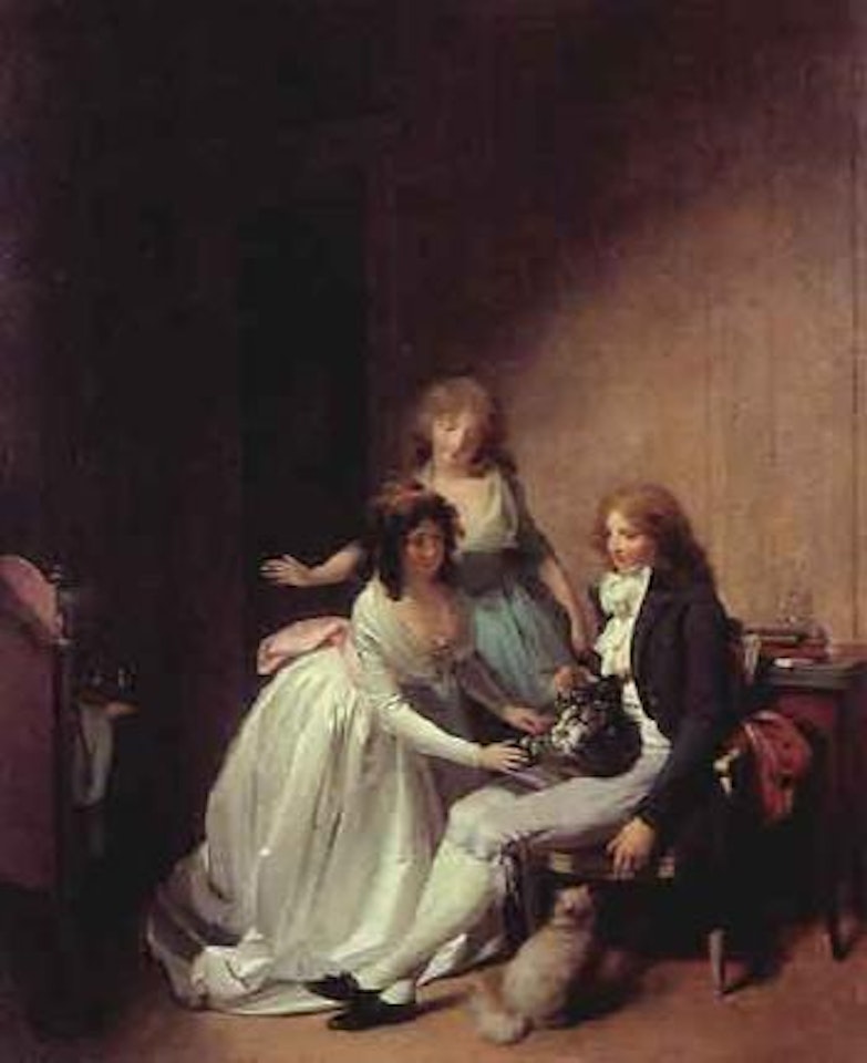 L'innocent - le panier fleuri by Louis-Leopold Boilly