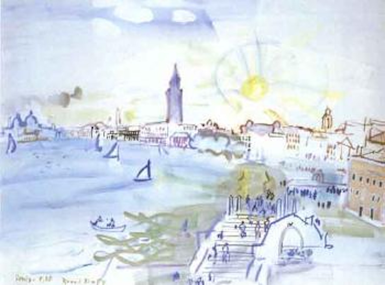 Venise, le quai des Esclavons by Raoul Dufy