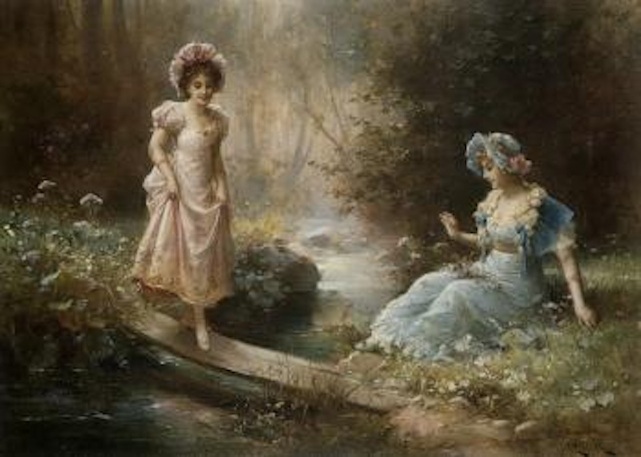 Halt die brucke - will the bridge hold by Hans Zatzka