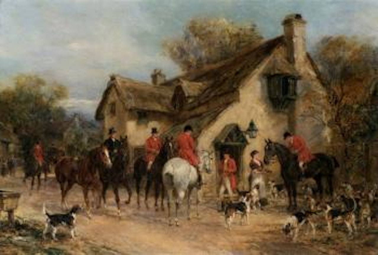 Glass before the start by Heywood Hardy