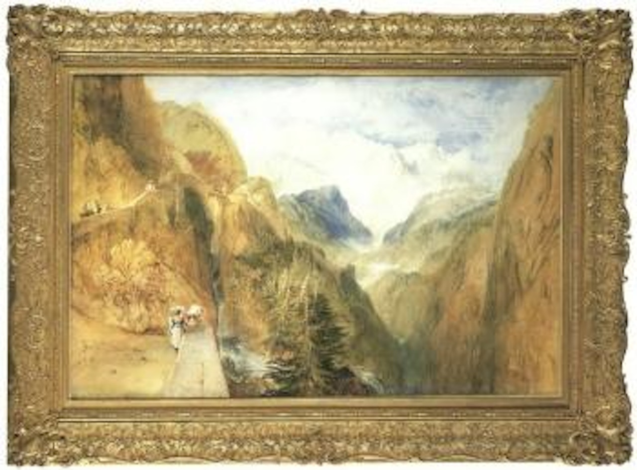 Mont blanc from Fort Roch, Val d'aosta by Joseph Mallord William Turner
