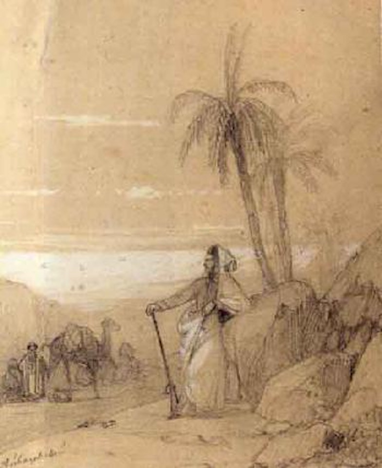 An oasis halt by Ivan Konstantinovich Aivazovsky