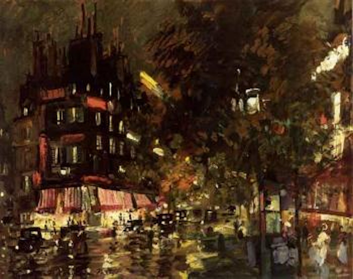 Paris by night by Konstantin Alekseevich Korovin
